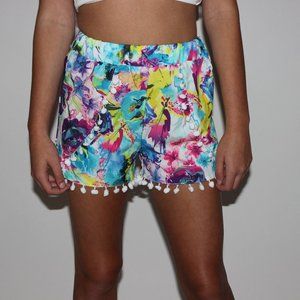 Floral Pom Pom Short